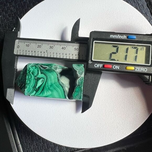 Malachite Crystal Tower with Velvety Druzy - Picture 10 of 13